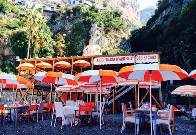 Bagni d'Arienzo Beach Club in Amalfi Coast