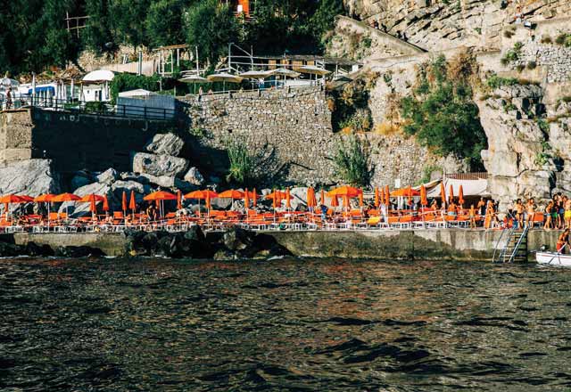 Lido One Fire Beach Club in Amalfi Coast