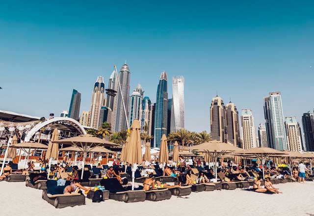 Zero Gravity Beach Club in Dubai