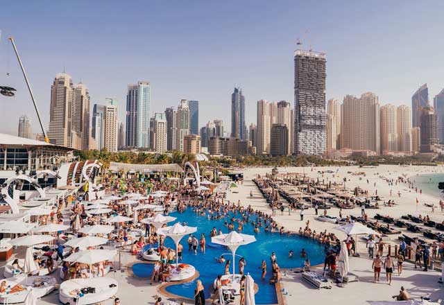 Zero Gravity Beach Club in Dubai