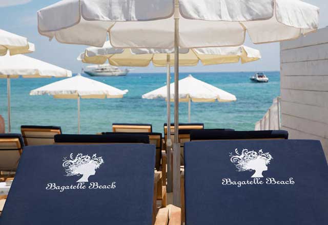 Le Bagatelle Beach Club in Saint-Tropez (French Riviera)