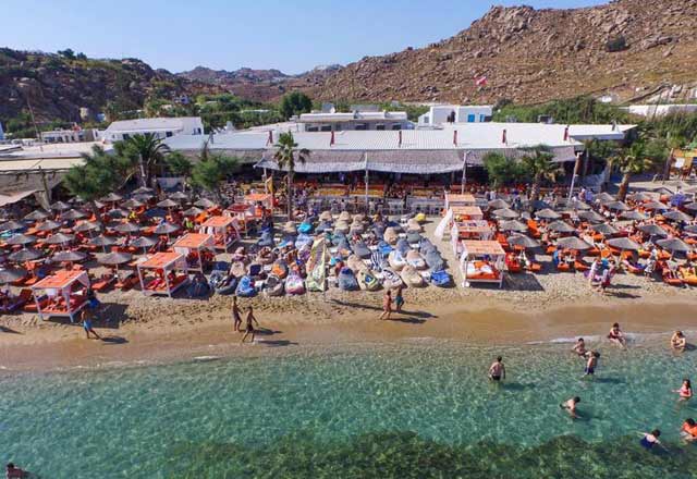 Tropicana Beach Club in Mykonos